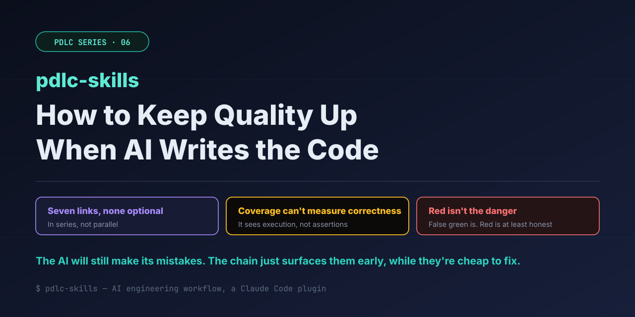 How pdlc-skills Keeps Quality Up When AI Writes the Code
